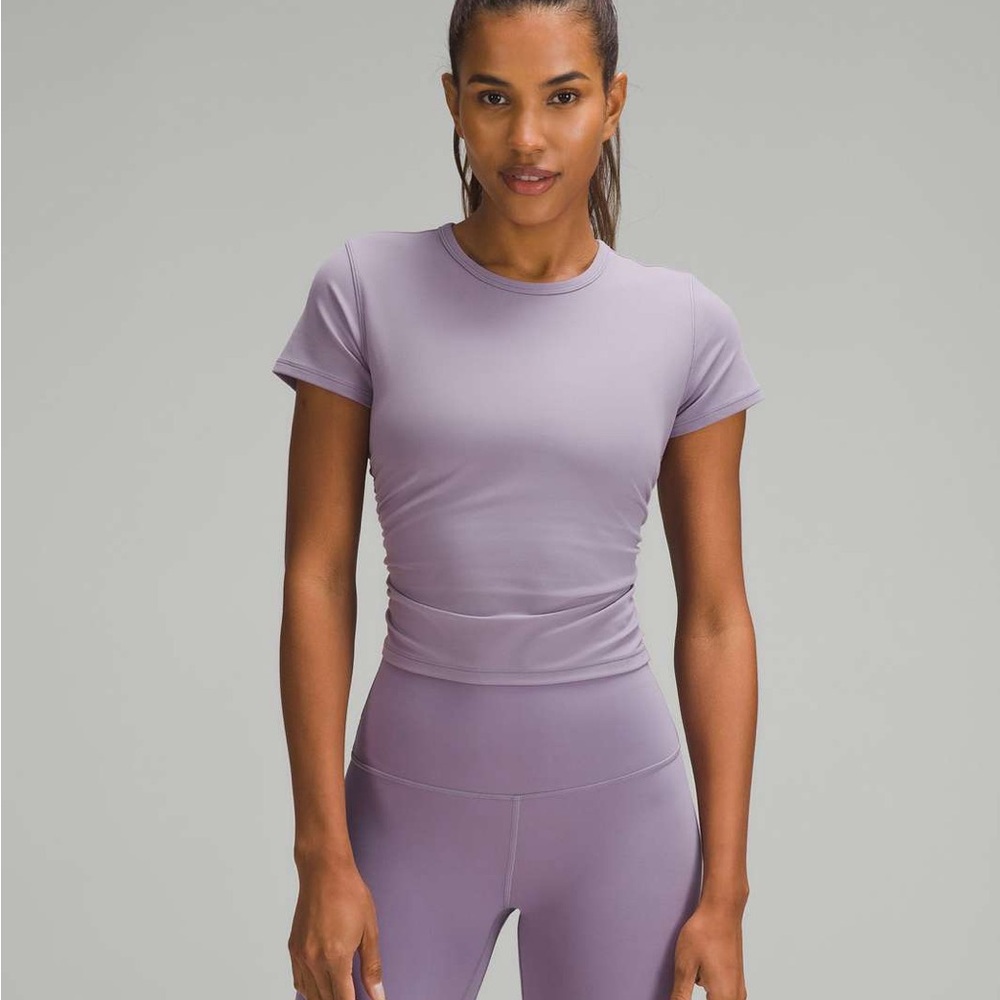Lululemon All It Takes Nulu Short-Sleeve T-Shirt - Purple Ash 6